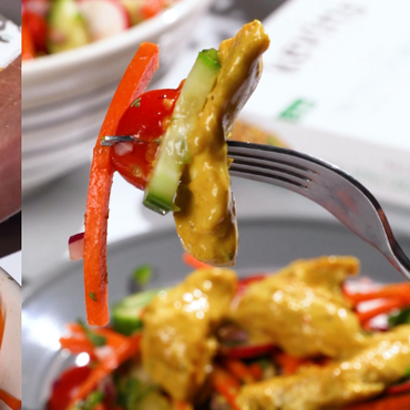 Thai-Style Coconut Chicken and Cucumber Salad Recipe