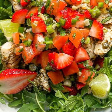 Cilantro Lime Salad with Strawberries