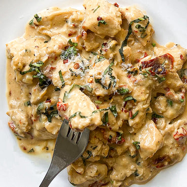 Creamy Keto Roasted Garlic Chicken